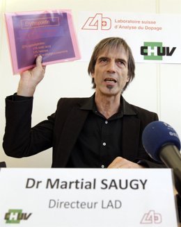 El director del laboratorio suizo de análisis del dopaje, Martial Saugy