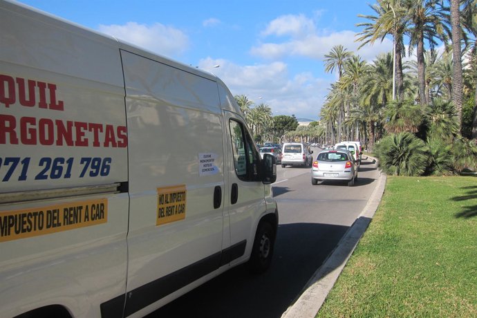 Protesta de las empresas de alquiler de vehículos 