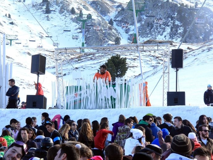 Actuación de Carlos Jean, el año pasado en Formigal