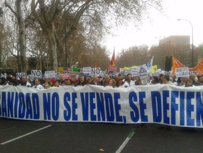 Nueva 'marea blanca' en la capital.