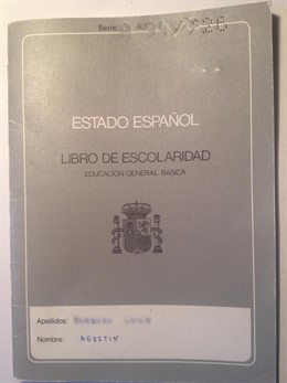 Libro de escolaridad encontrado