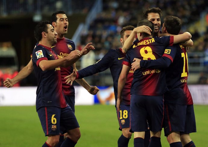 El Barça redondea en La Rosaleda una vuelta histórica