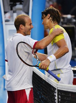 David Ferrer y Olivier Rochus Abierto Australia