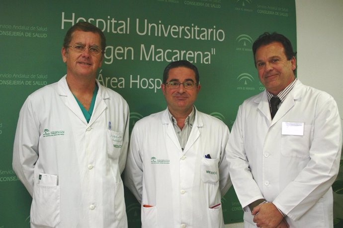 Los doctores Martín de Pablos, García y Fernández