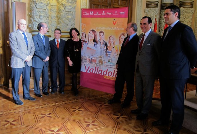 Desde izq, Carnero, Antolín, Marbán, Cantalapiedra, De la Riva, Álvarez y Sierra