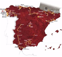 Mapa De La Vuelta A España