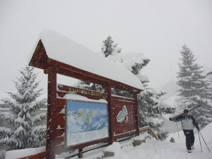Baqueira Beret este lunes 14 de enero de 2013