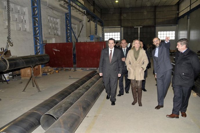 Casero Visita la empresa Pramar de Tomelloso Foto Juan Antonio Echagüe Acosta