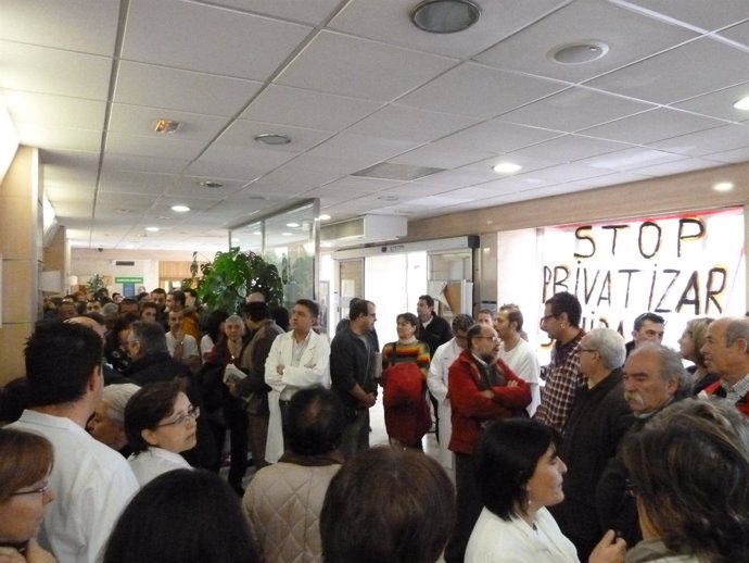 Asamblea Sanidad Pública Toledo encierro Hospital Virgen de la Salud