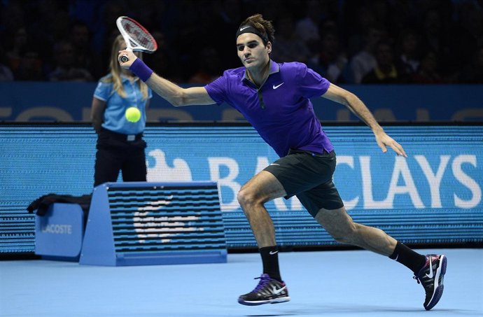 Roger Federer en la Copa Masters de Londres