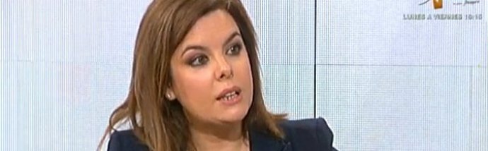 La vicepresidenta del Gobierno, Soraya Sáenz de Santamaría