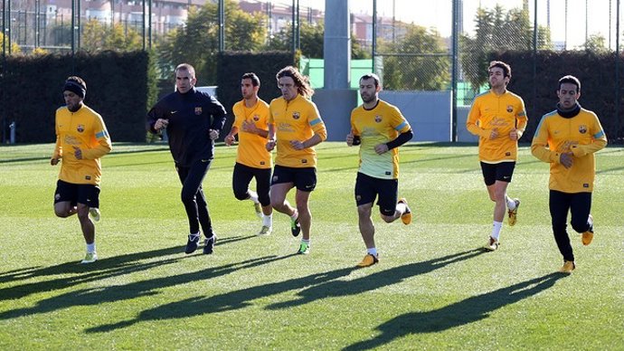 Entrenamiento del FC Barcelona
