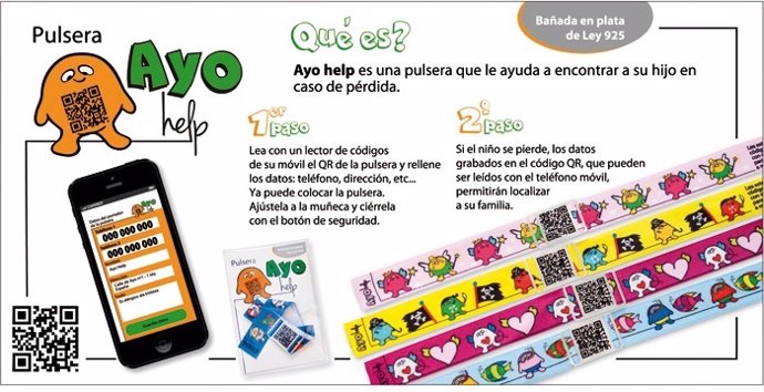 La empresa Jewel QR ha lanzado la pulsera infantil 'Ayo Help' 