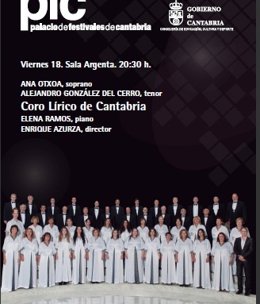 Cartel coro lírico de Cantabria