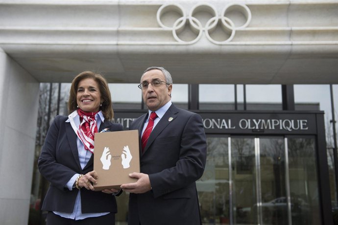 Alejandro Blanco y Ana Botella en Lausana 