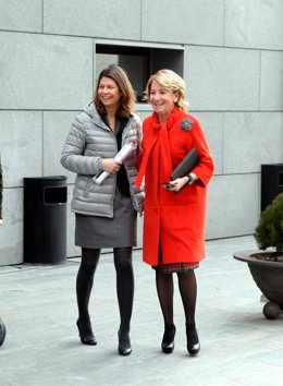 Esperanza Aguirre y Lucía Figar