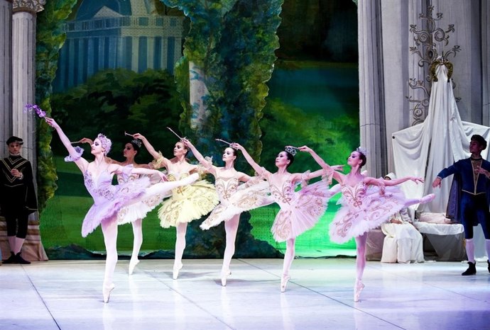 Imagen de la representación de 'La bella durmiente'.