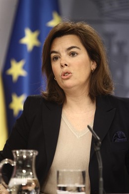 La vicepresidenta del Gobierno, Soraya Sáenz de Santamaría