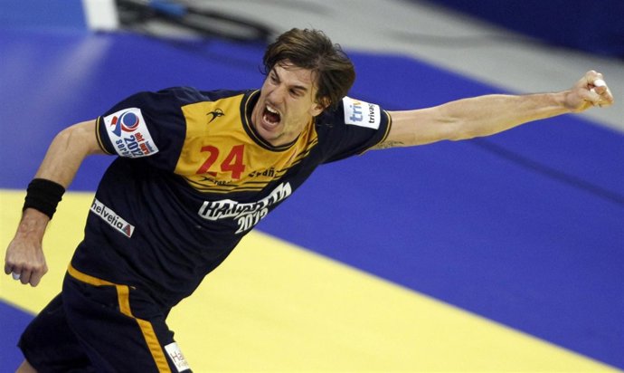 El jugador español de balonmano Viran Morros