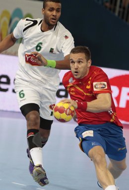 Víctor Tomás González  España Algeria Campeonato del mundo Balonmano 2013