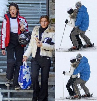 Ana Boyer disfrutando de la nieve