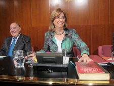 Catedrdático en Pedagogía de la UAB J.Sarramona y consellera Enseñanza, I.Rigau