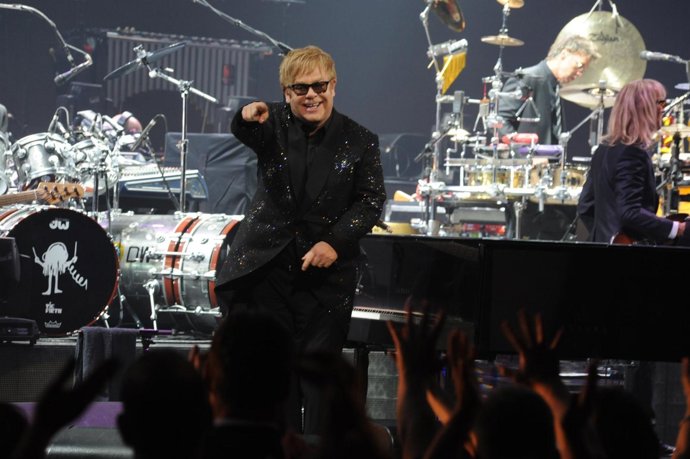 El cantante británico Elton John