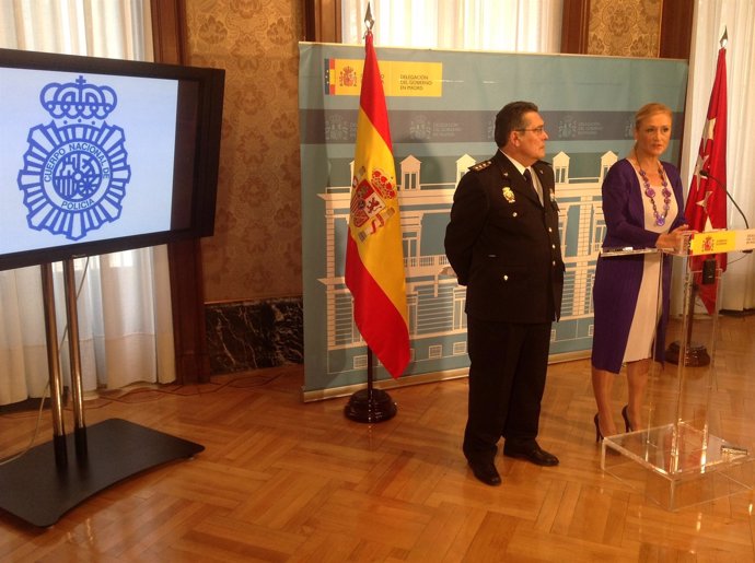 La delegada del Gobierno en Madrid y el jefe Superior de Justicia de Madrid