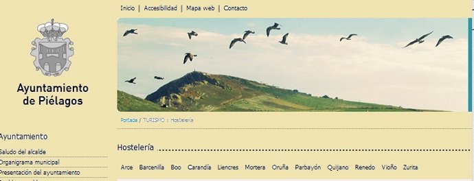 Web hostelería Piélagos