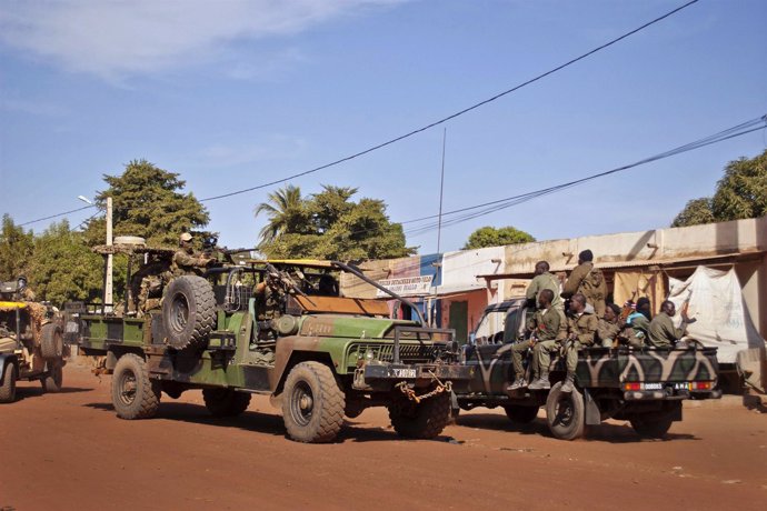 Soldados franceses en el conflicto de Malí