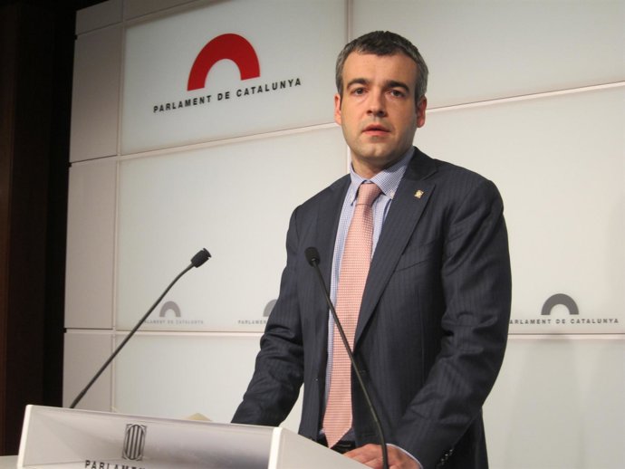 El portavoz del PSC en el Parlament, Maurici Lucena