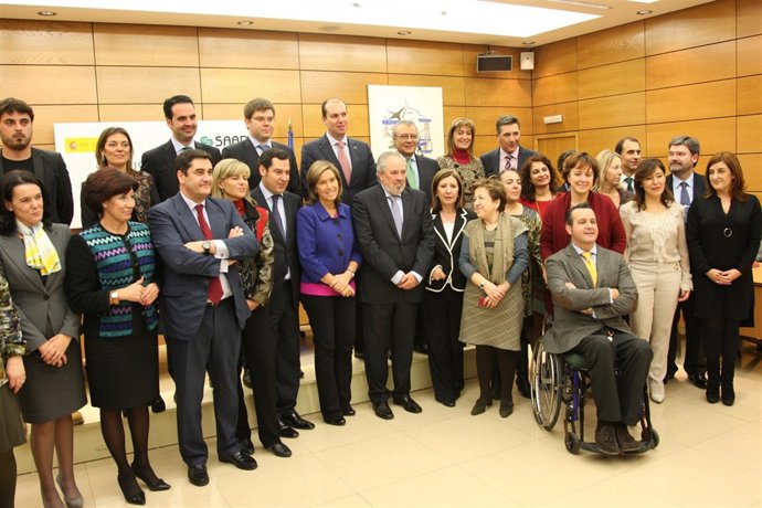 Asistentes al pleno del Consejo Territorial de Servicios Sociales