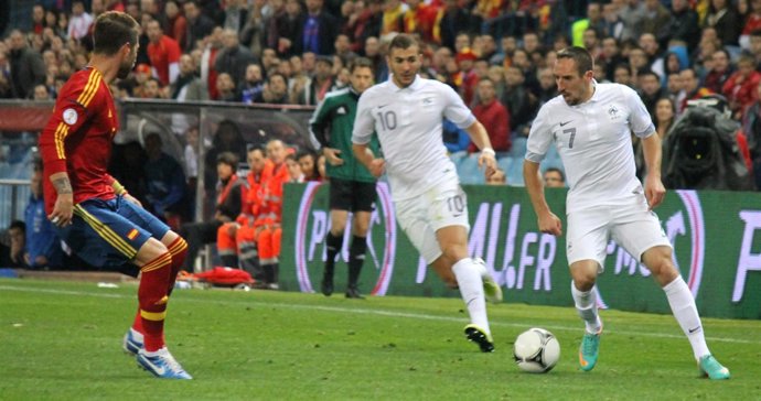 Ramos Ribéry España Francia 
