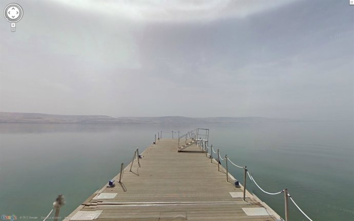 Mar de Galilea en Google Street View