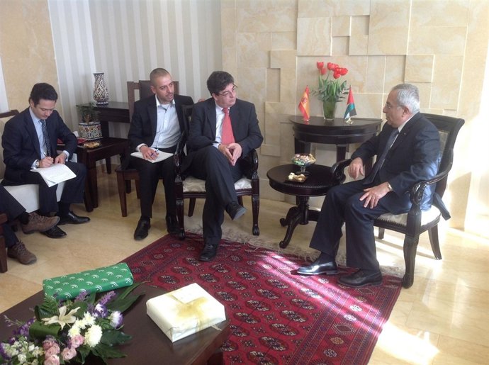 Imagen de Valderas, reunido con el primer ministro de Palestina