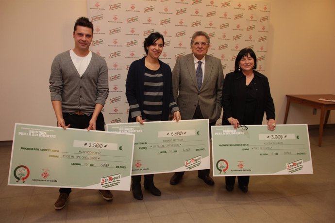 San Miguel reparte 12.000 euros entre ONG de Lleida