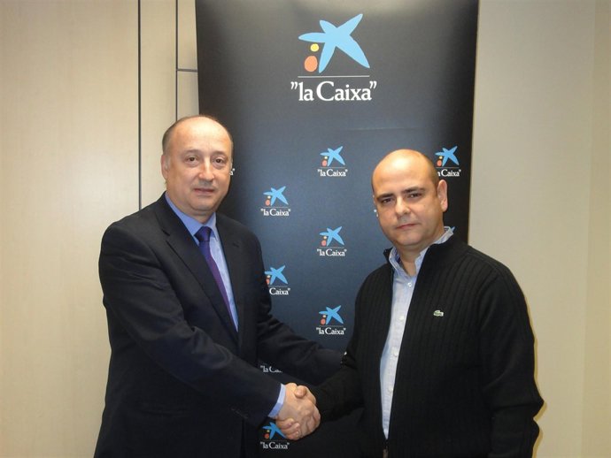 Enric Pujol (La Caixa) y Ricard Godia (Asoprovac Catalunya)