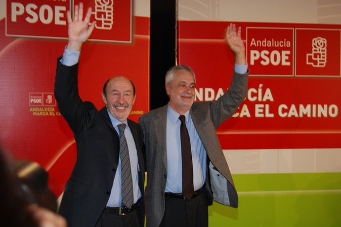 Rubalcaba y Griñán, este jueves