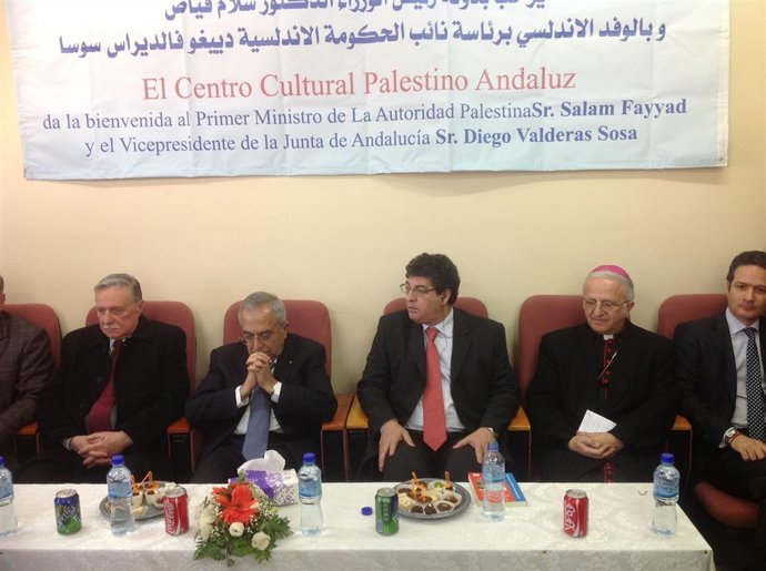 Valderas, durante la inauguración del Centro Cultural Palestino Andaluz