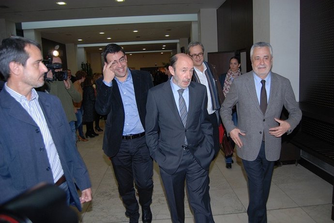 Rubalcaba y Griñán, este jueves