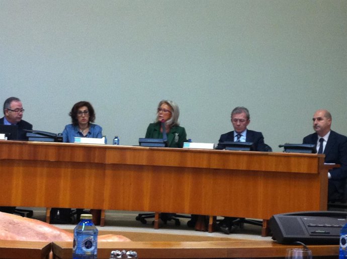 Corina Porro en el Parlamento de Galicia