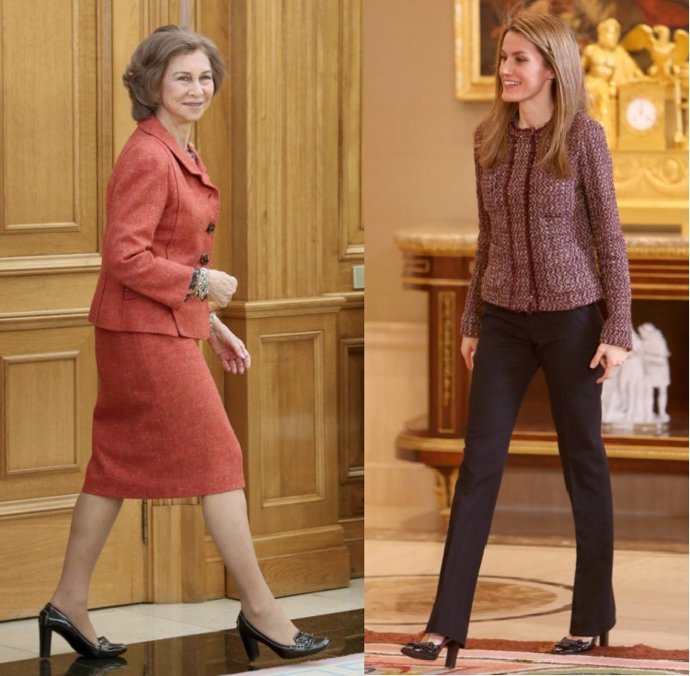 Reina Sofía y Princesa Letizia