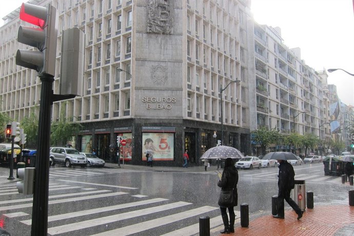 Lluvia en Bilbao