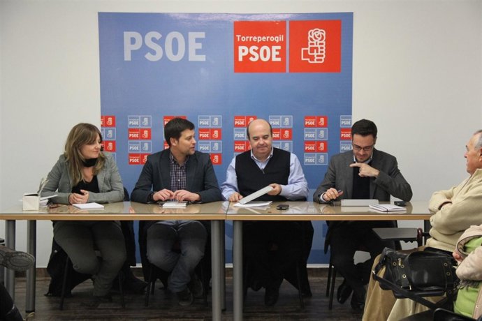 Josefa Caballero, José Ruiz, Gaspar Zarrías y Felipe Sicilia.