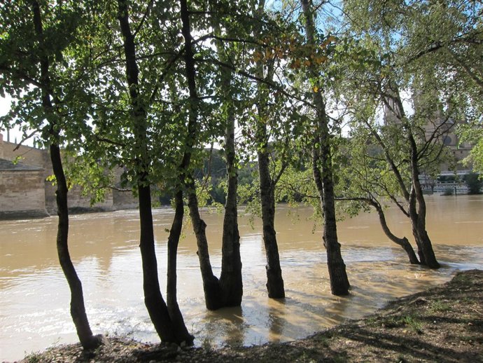El sábado llegará la punta de la crecida a la capital aragonesa