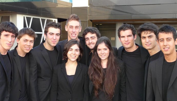 Integrantes del grupo de percusión del CSMA