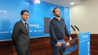 PP Murcia dice que el caso de Bárcenas es un motivo "para abochornarnos" y pide toda la contundencia de la ley