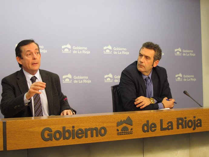 Javier Erro y Luis García del Valle, en la rueda de prensa