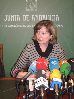 La delegada de Fomento de la Junta, María de los Santos Córdoba