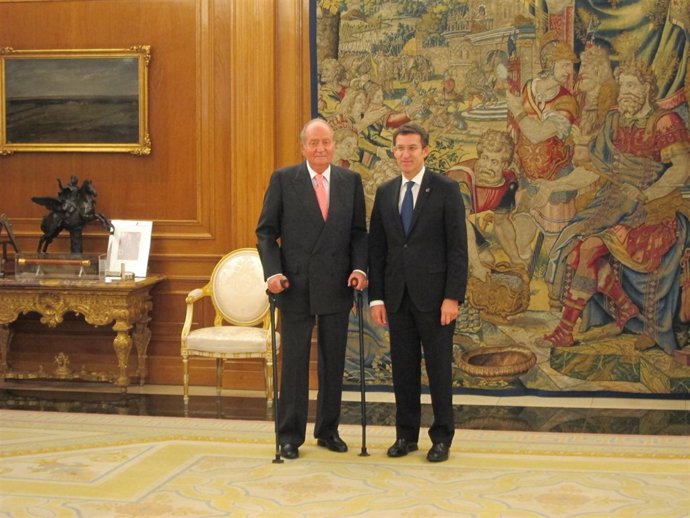 El Rey y el presidente de Galicia, Alberto Núñez Feijóo
